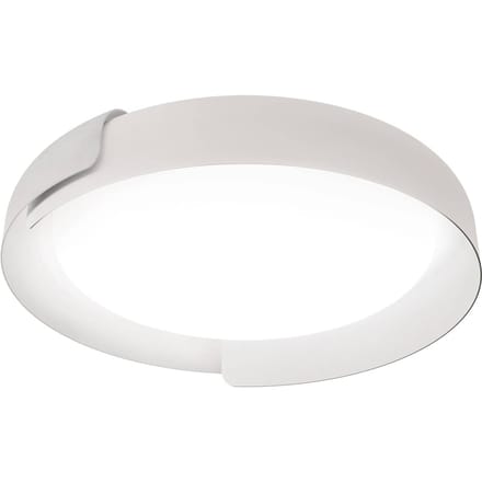 kdln LED plafondlamp Dala, wit/wit, Ø 87 cm, dimbaar