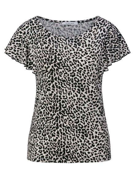 Shirt ronde hals Van Peter Hahn wit