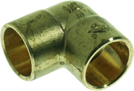 Vsh Soldeerfitting knie 22 mm cap. messing