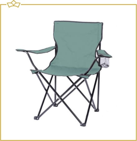ATTREZZO® Campingstoel - Opvouwbaar - Vouwstoel - Turquoise - Ideaal voor op de camping!