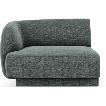 Modulair hoekelement Miley links chenille | Micadoni Limited Edition