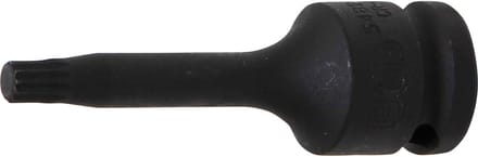 BGS Kracht dopsleutelbit - lengte 75 mm - 1/2 - veeltand (voor XZN) M8