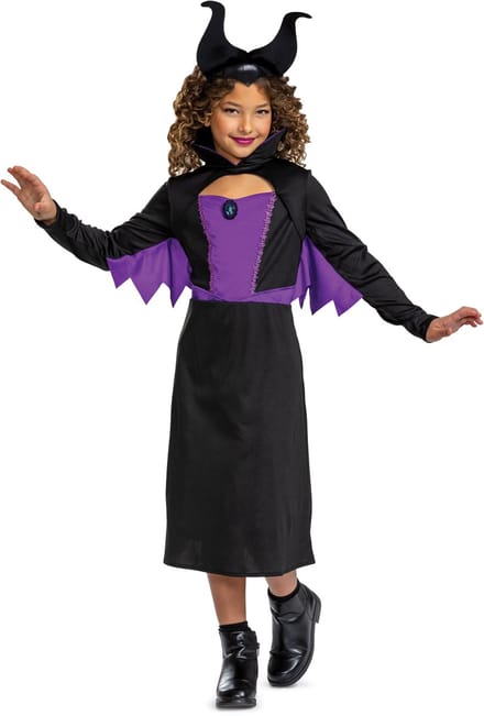 DISNEY - VILLAINS, Maleficent Classic , Maat S (5 - 6 jaar), Meisjes