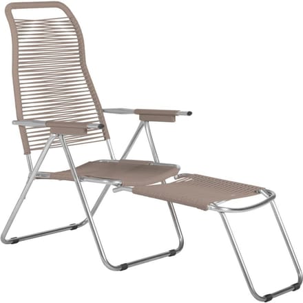 Fiam - Spaghetti ligstoel - aluminium - taupe - beige