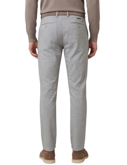Alberto katoenen broek grijs