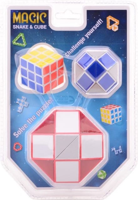 Magische kubus en slang in blister 25037
