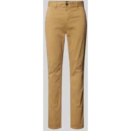 Slim fit chino met steekzakken opzij