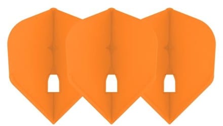 L-Style Champagne Flight L3 Shape Solid Orange - Dart Flights