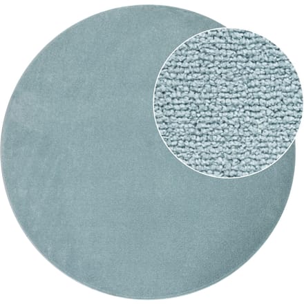 Tapijt Portivo turquoise 120 cm rond