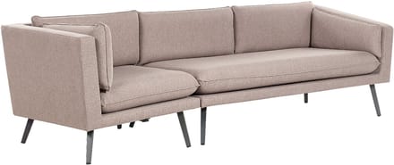 LORETELLO - Tuinbank 3-zits - Beige - Links - Polyester