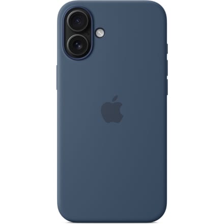 Silicone Backcover MagSafe voor de Apple iPhone 16 Plus - Denim Blue