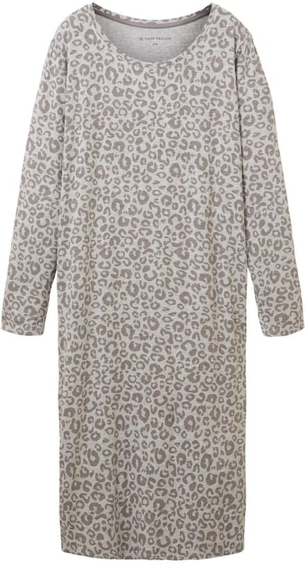 Tom Tailor - Nachthemd met dierenprint - Maat S/36 - grey-medium-allover