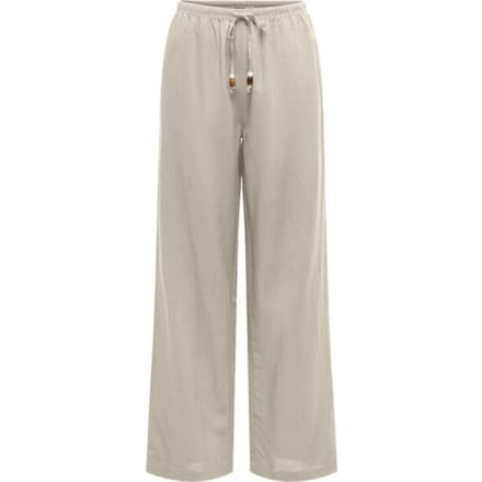 Only beige dames broek   Wide leg fit   Elastische boord   Duurzaam   Regular waist Beige S/32