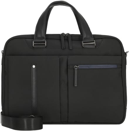 D&N Business Line - Aktetas 40 cm Leder (schwarz)