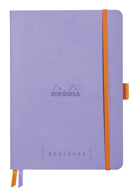 Rhodia Goalbook – A5 – 120 Bladen – Dotted – Ivoorkleurig Papier 90 g/m² – Elastieksluiting - Iris