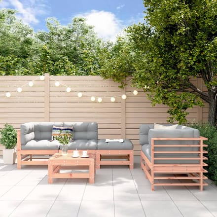 vidaXL - 6-delige - Loungeset - massief - douglashout