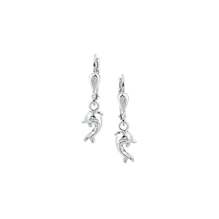 YO&NO Oorhangers dolfijn - brisur haak Zilver 925