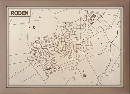 Decoratief Beeld - Houten Van Roden - Hout - Bekroned - Bruin - 21 X 30 Cm
