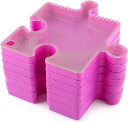 Puzzel Sorteer Set - Stapelbare Vakken - Ontspanning en Entertainment - Afneembare Containers - 26.7 x 22.7 x 14.7 cm