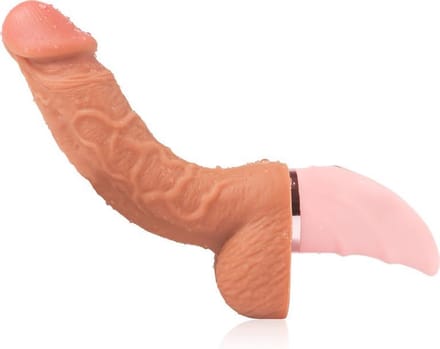 Vibrerende en verwarmde dildo - USB oplaadbaar.