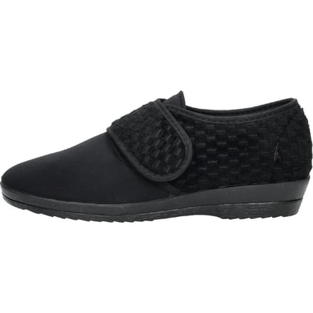 Comfort Plus Dames pantoffels met stretch Pantoffels Dicht - zwart - Maat 40