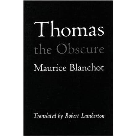 Thomas The Obscure - Blanchot, Maurice