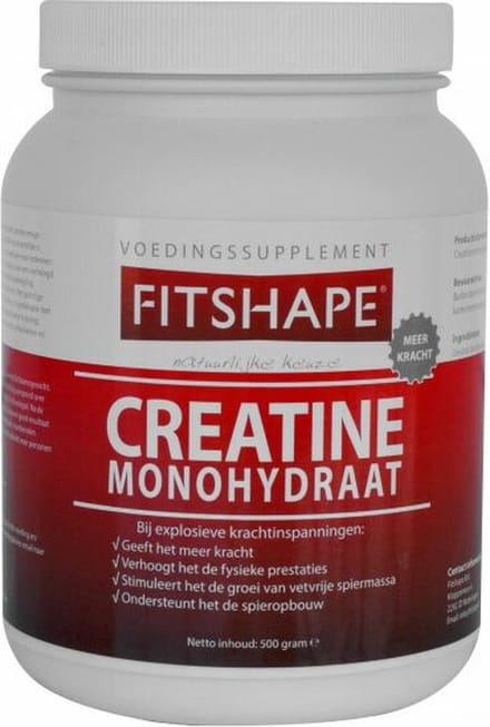 Fitshape - Creatine Monohydraat - Sportvoeding - 500 gram