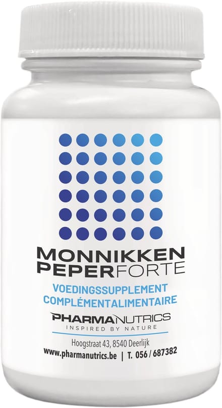 MONNIKSPEPER 60 V-caps Pharmanutrics - Menopauze- natuurlijke oplossing