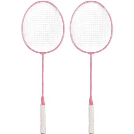 K1134 Badminton Racket Set Split IJzerlegering Badminton Racket Set met Opbergemmer Opbergtas Roze white
