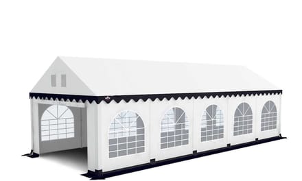 GO-PRO | 4x10 | Partytent | Met grondframe | Wit-Blauw
