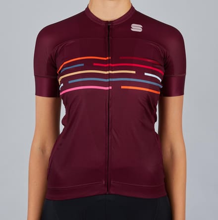 Sportful Short Sleeve Fietsshirt Dames - Rood - Maat XL