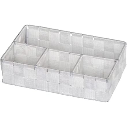 Wenko Organizer Adria 4-vaks 26x17x6,5cm Wit