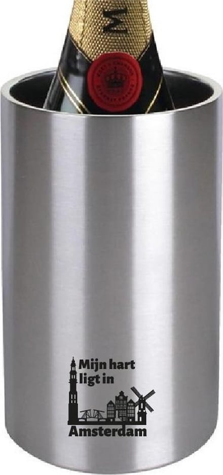 Gegraveerde wijnkoeler 2 ltr Amsterdam
