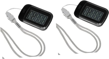 Stappenteller Clip - Loopmeter Tracker - Activiteit Meten - Draagbaar Ontwerp - 6.2 x 4 x 2.4 cm - Zwart