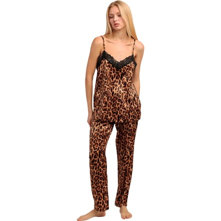 Pyjama-sets Admas Pyjamabroek effen hemdje Skin Luxe