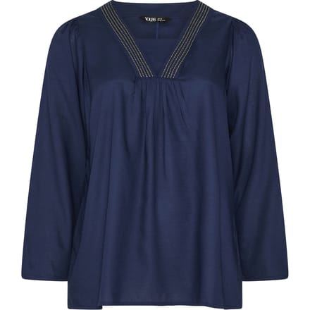 Yours Niimee Marineblauwe Kaftan Topsize 50-52