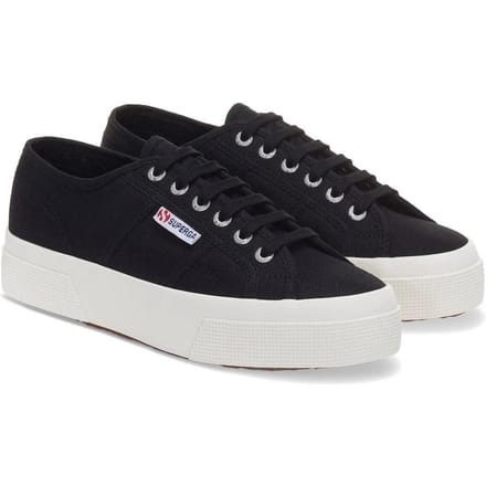 Superga Dames/Dames 2740 Veterschoenen (Zwart)