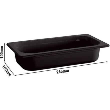 GGM Gastro (6 Stück) Melamin-Behälter GN 1/4 - ECOLINE - 1,9 Liter - Höhe: 100mm