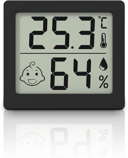 Ultradunne digitale thermometer en hygrometer voor binnen - 3,1 inch