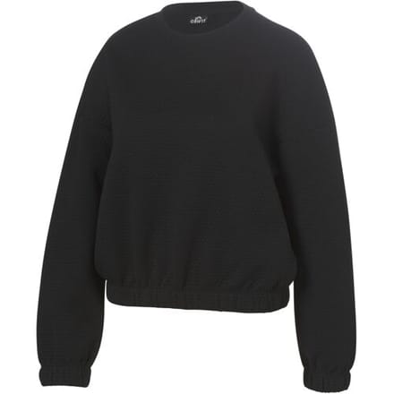 CRIVIT Dames sweater (Structuur zwart, XS (32/34))