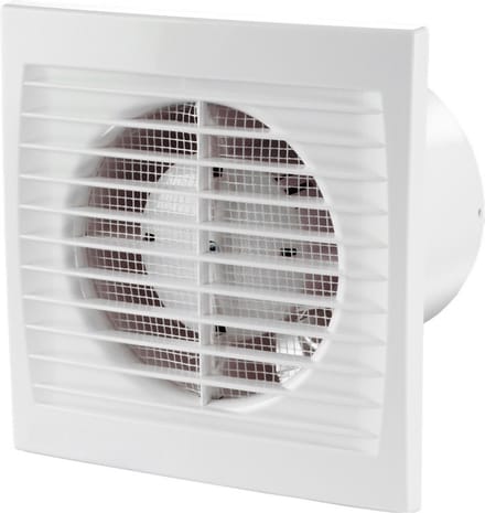 Vents badkamerventilator Ø125 mm - 180 m³/h - met Insectengaas - Wit