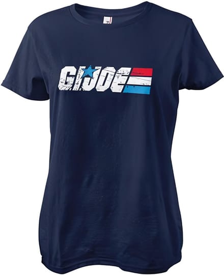 G.I. Joe Dames-T-shirt met gewassen logo in girly-stijl