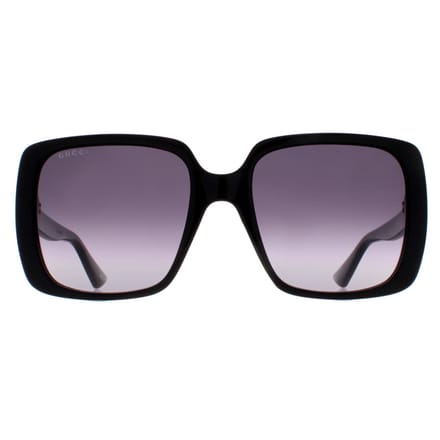 Gucci Vierkante Dames Zwart Grijs Verloop GG0632S