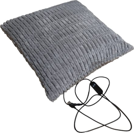 Zoem - Warmtekussen Elektrisch - 42x42cm - Grijs - USB aansluiting - 5 standen - Ook voor tuinset