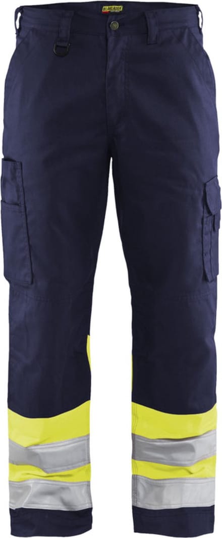 Blaklader Werkbroek High Vis 1564-1811 - Marine/High Vis Geel - D96