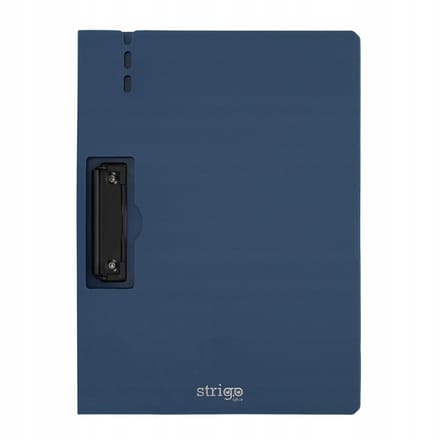 Strigo A4 Klembord Blauw - Schrijfplank met Zijclip