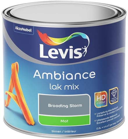Levis - Ambiance Lak Mat Mix - Brooding Storm - Mengverf - 0,5 L