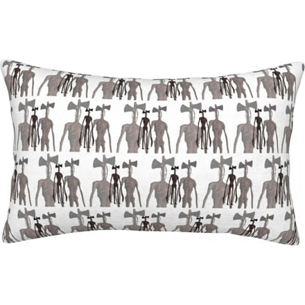 Housse de coussin rectangulaire Siren Head Transhead Décoration Chambre à coucher Lit Maison Confort Coussin d'appoint 60x40cm