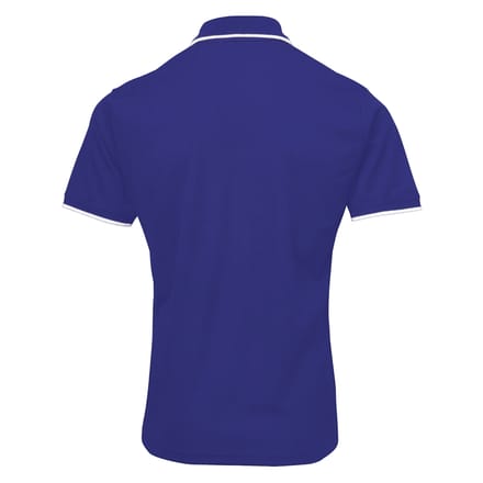 Premier Herencontrast Coolchecker Polo Shirt (Koninklijk/Wit)