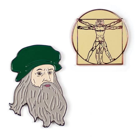 UPG Pins - Leonardo & Vetruvian Man